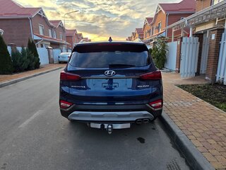 2019 Hyundai Santa Fe IV, синий, 3150000 рублей, вид 4