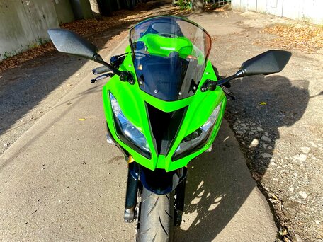 2013 Kawasaki ZX-6 Ninja, зелёный, 850000 рублей, вид 4
