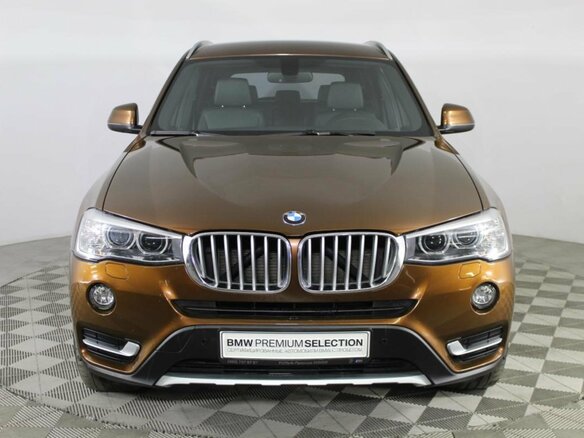 2016 BMW X3 20d xDrive II (F25) Рестайлинг, коричневый - вид 2
