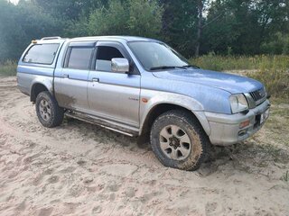 1999 Mitsubishi L200 III, серебристый, 450000 рублей, вид 4