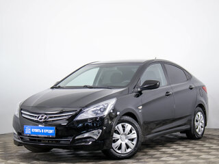 2016 Hyundai Solaris I Рестайлинг, чёрный, 1139000 рублей, вид 3