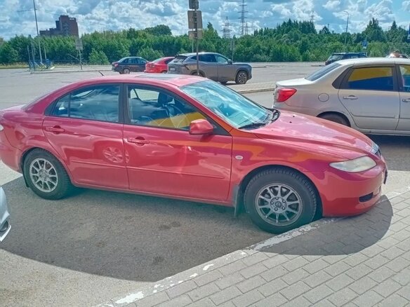 2004 Mazda 6 I (GG), красный - вид 3