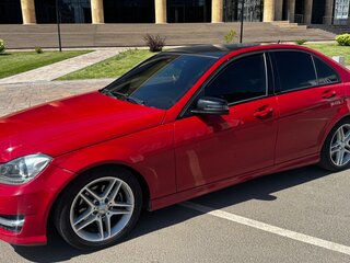2011 Mercedes-Benz C-Класс 180 BlueEFFICIENCY III (W204) Рестайлинг, красный, 1500000 рублей, вид 2