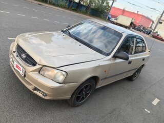 2004 Hyundai Accent ТагАЗ II, бежевый, 155000 рублей, вид 1