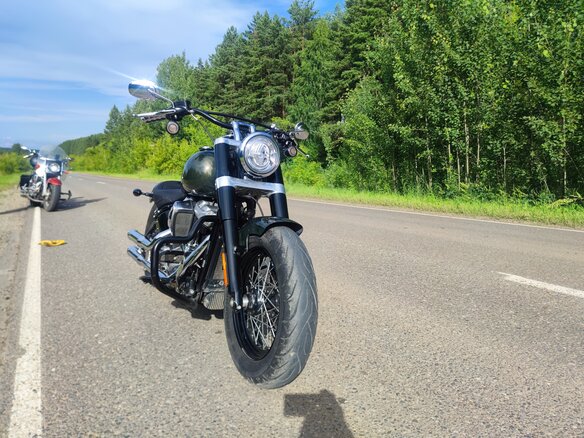 2019 Harley-Davidson Softail Slim, зелёный, 1200000 рублей - вид 8