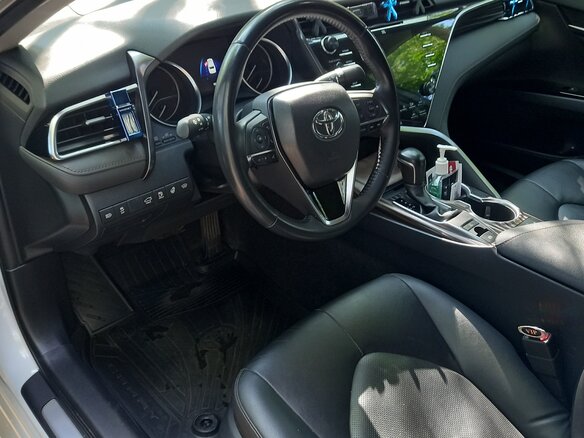 2019 Toyota Camry VIII (XV70), белый, 3300000 рублей - вид 6