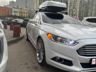 2013 Ford Fusion (North America) II, белый, 1420000 рублей, вид 4