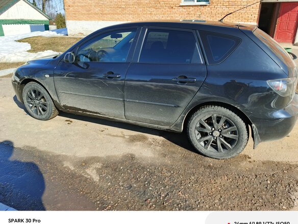 2007 Mazda 3 I (BK) Рестайлинг, чёрный, 500000 рублей - вид 3