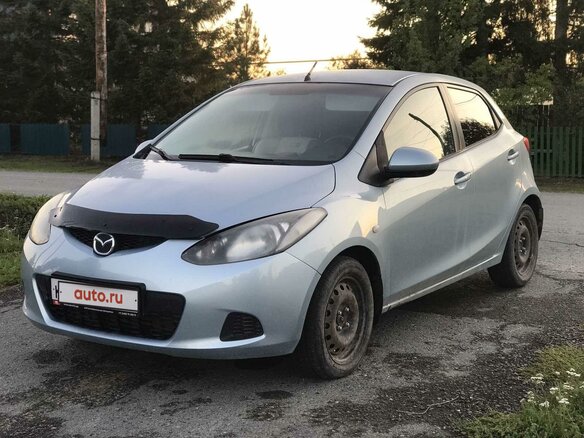 2008 Mazda 2 II (DE), голубой, 700000 рублей