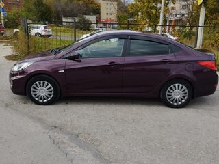 2013 Hyundai Solaris I, фиолетовый, 650000 рублей, вид 5