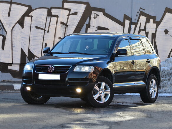2004 Volkswagen Touareg I, чёрный
