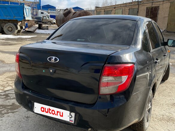 2013 Lada (ВАЗ) Granta I, чёрный - вид 3