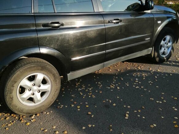 2013 SsangYong Kyron I Рестайлинг, чёрный - вид 1