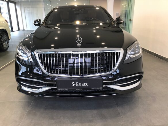 2020 Mercedes-Benz Maybach S-Класс 450 I (X222) Рестайлинг, чёрный - вид 1