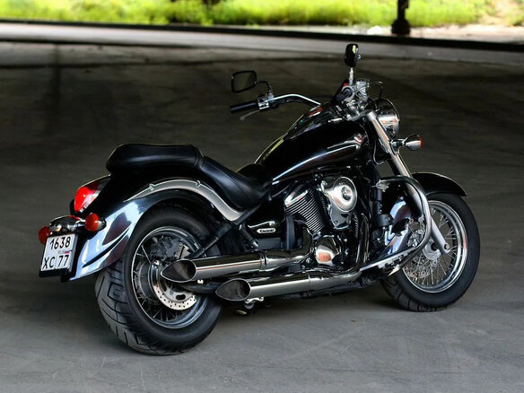 2008 Kawasaki VN900 Vulcan, чёрный, 495000 рублей - вид 1