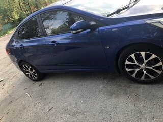 2012 Hyundai Solaris I, синий, 760000 рублей, вид 3
