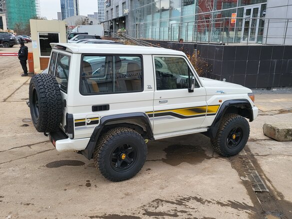 2022 Toyota Land Cruiser 71 70 Series Рестайлинг 1, белый, 7350000 рублей - вид 9