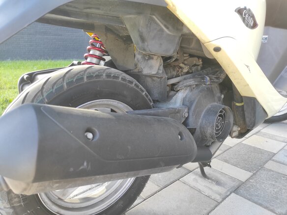 2004 Honda Dio, бежевый, 89000 рублей - вид 9