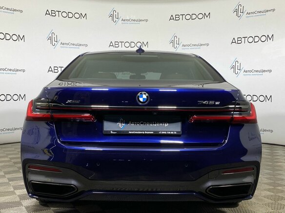 2019 BMW 7 серии Long 745Le xDrive VI (G11/G12) Рестайлинг, синий, 5498800 рублей - вид 6