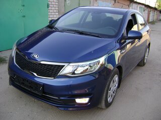 2015 Kia Rio III Рестайлинг, синий, 1500000 рублей, вид 3