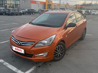 2015 Hyundai Solaris I Рестайлинг, оранжевый, 930000 рублей, вид 1