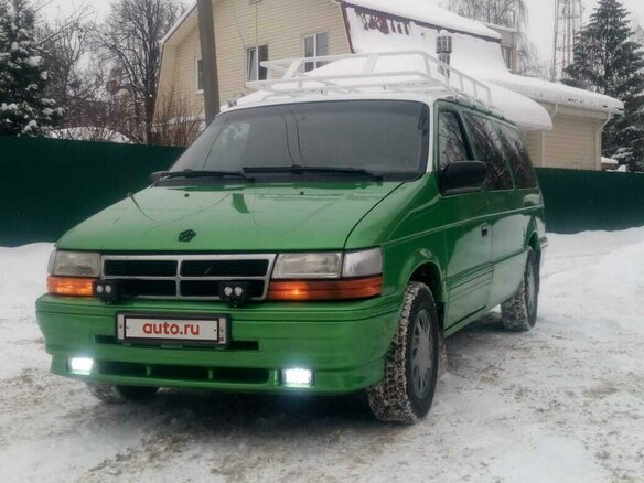 1993 Dodge Caravan Grand II, зелёный