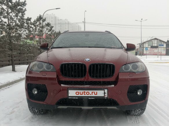 2010 BMW X6 35i 6-speed I (E71), красный - вид 2