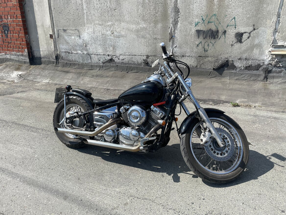 1995 Yamaha XVS400 Drag Star, чёрный, 349000 рублей