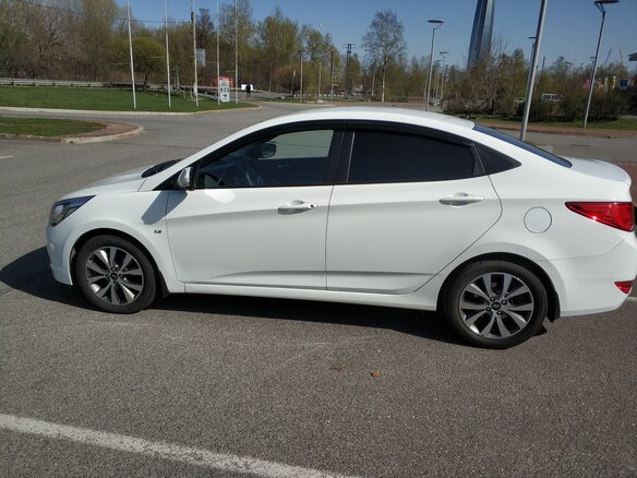 2015 Hyundai Solaris I Рестайлинг, белый - вид 7