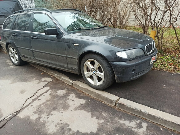 2003 BMW 3 серии 330xi IV (E46) Рестайлинг, чёрный