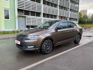 2017 Skoda Rapid I Рестайлинг, коричневый, 1450000 рублей, вид 1