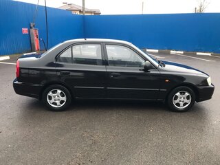 2007 Hyundai Accent ТагАЗ II, чёрный, 550000 рублей, вид 4