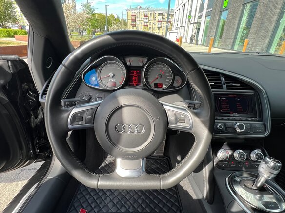 2008 Audi R8 V8 I (Typ 42), чёрный - вид 11