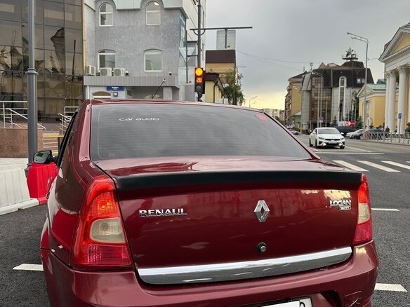 2012 Renault Logan I Рестайлинг, красный, 535000 рублей - вид 8
