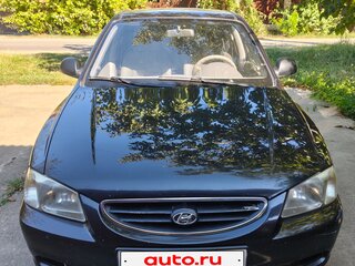 2007 Hyundai Accent ТагАЗ II, чёрный, 480000 рублей, вид 1