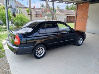 2008 Hyundai Accent ТагАЗ II, чёрный, 550000 рублей, вид 3