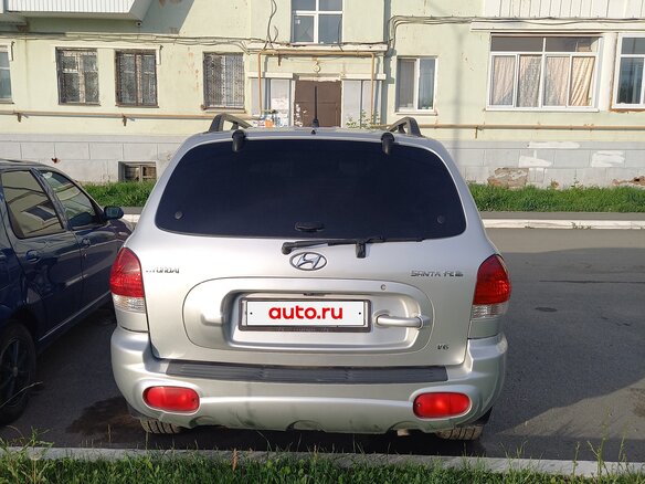 2004 Hyundai Santa Fe I, серебристый, 700000 рублей - вид 3