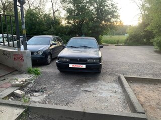 1991 Mitsubishi Galant VI, чёрный, 300000 рублей, вид 1