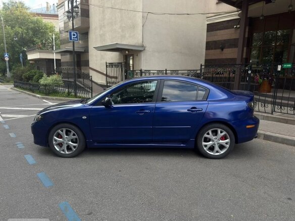 2008 Mazda 3 4-speed I (BK) Рестайлинг, синий, 550000 рублей - вид 4