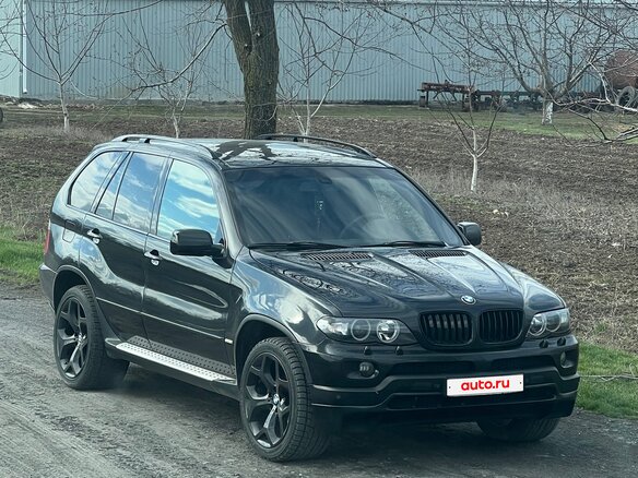 2004 BMW X5 3.0d I (E53) Рестайлинг, чёрный - вид 1
