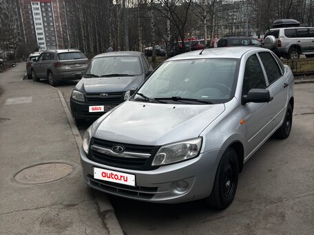 2013 Lada (ВАЗ) Granta I, серебристый, 330000 рублей, вид 1