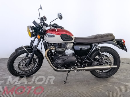 2021 Triumph Bonneville T100, красный, 885000 рублей, вид 4
