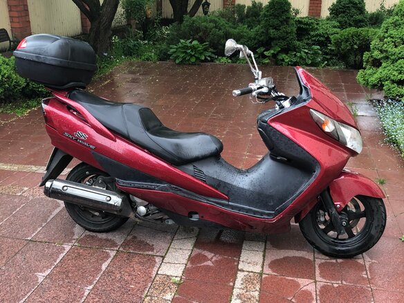 2005 Suzuki Burgman (SkyWave) 250, красный - вид 2