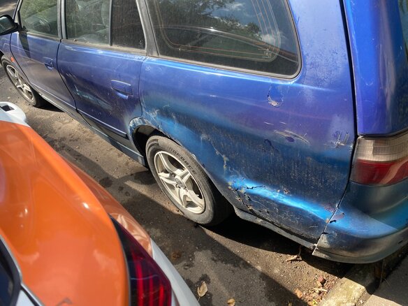 1997 Mitsubishi Legnum, синий, 150000 рублей - вид 7