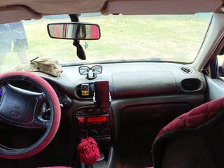 1997 Hyundai Accent I, красный, 150000 рублей, вид 5
