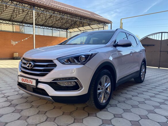 2017 Hyundai Santa Fe III Рестайлинг, белый - вид 1
