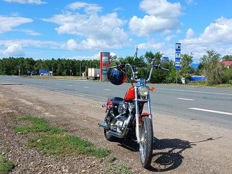 2001 Harley-Davidson Sportster 883, красный, 666666 рублей, вид 3