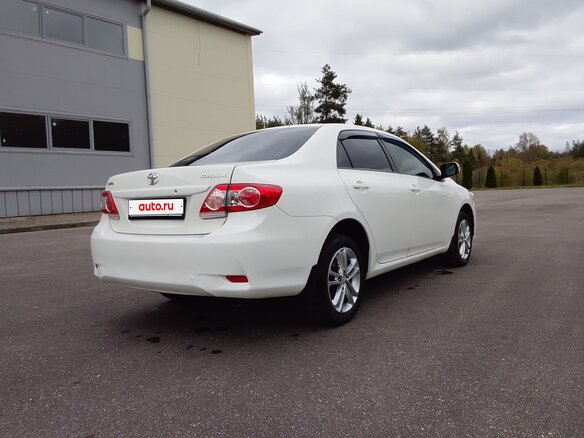 2012 Toyota Corolla X (E140, E150) Рестайлинг, белый, 820000 рублей - вид 7