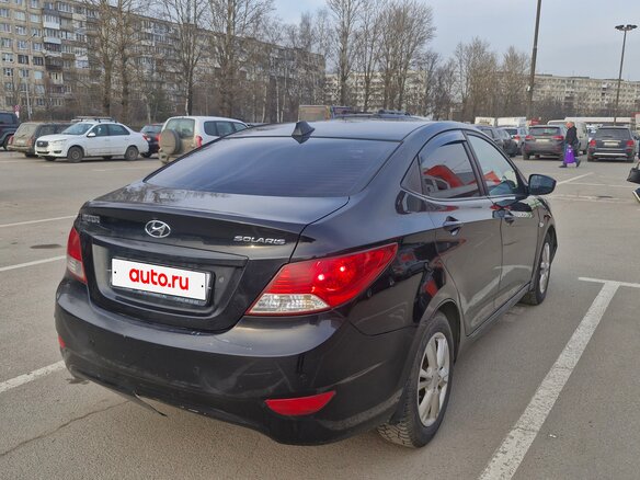 2012 Hyundai Solaris I, чёрный, 600000 рублей - вид 10