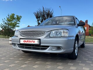 2003 Hyundai Accent ТагАЗ II, серебристый, 330000 рублей, вид 3